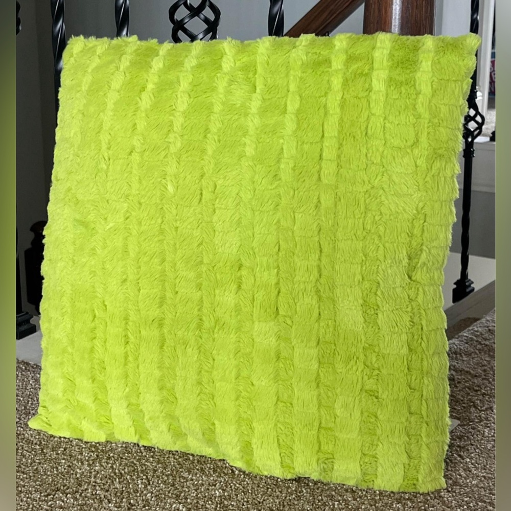 Lime Green Decorative Throw Pillow, 17 in